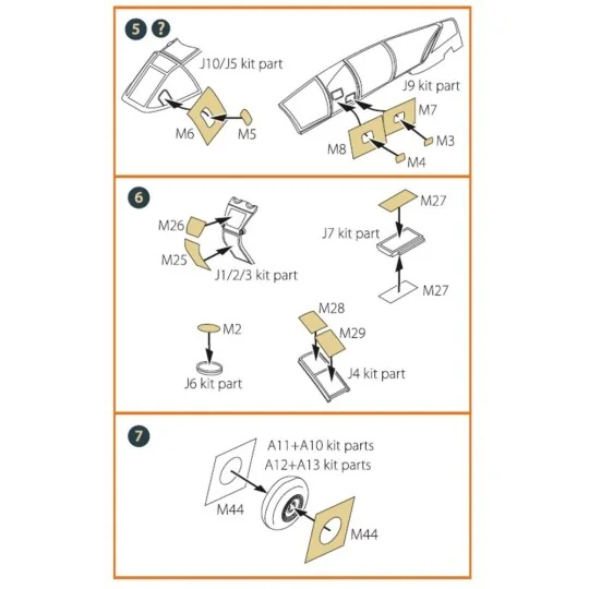 Me-410 B-1/U2/U4/R4 painting mask for Airfix kit, 1/72 - Clear Prop...