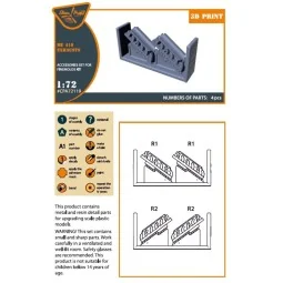 Me-410 B-1/U2/U4/R4 exhausts for Finemolds kits, 1/72 - Clear Prop ... 2