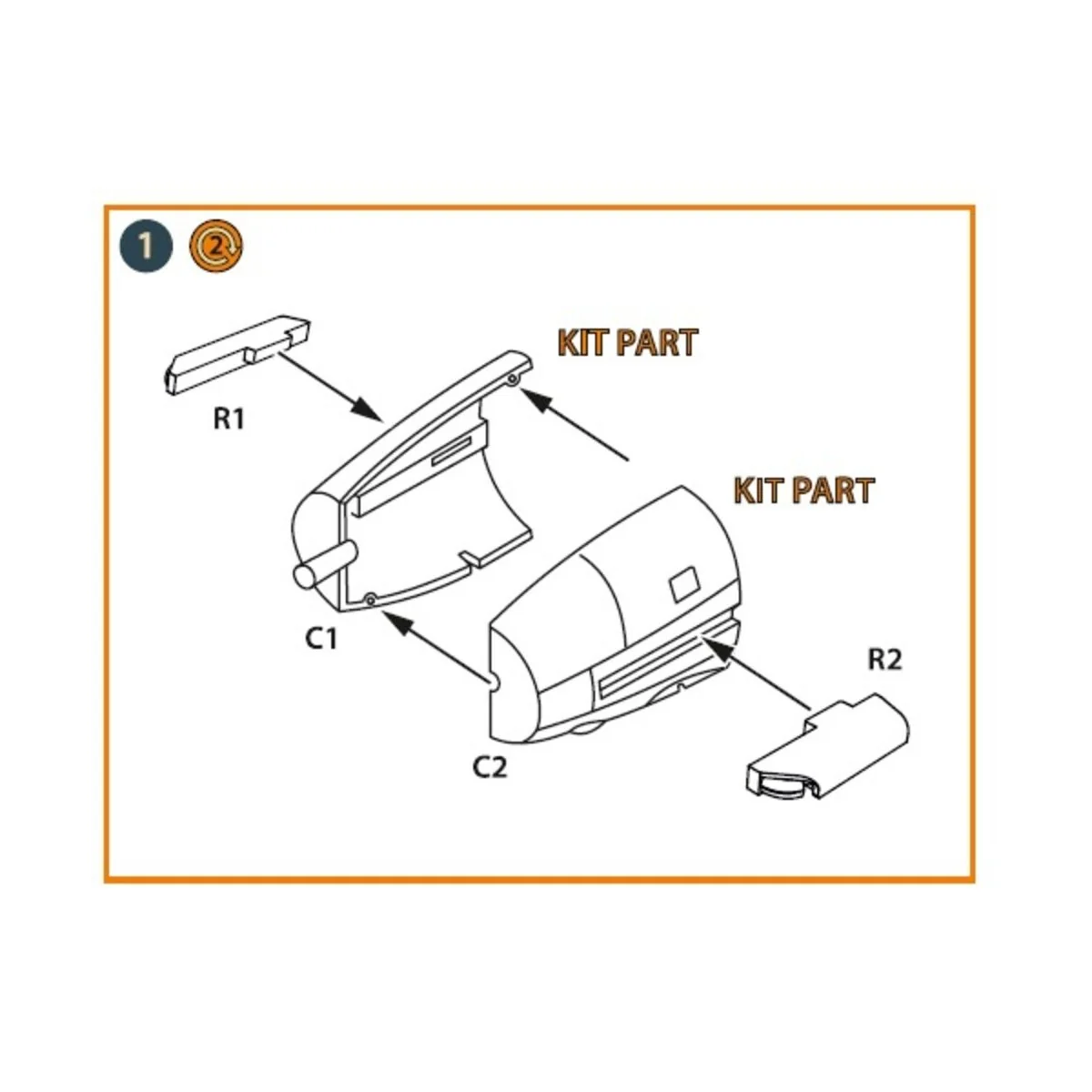 Me-410 B-1/U2/U4/R4 exhausts for Finemolds kits, 1/72 - Clear Prop ...