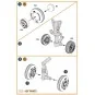 EMB-145 wheel set for A-model kits, 1/72 - Clear Prop Accessories C...