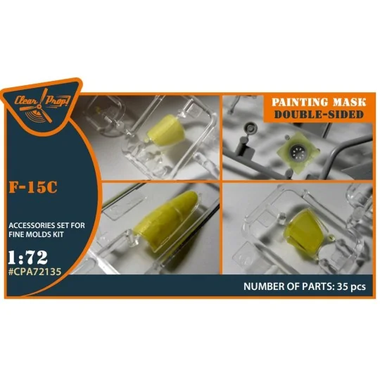 F-15C painting mask for Finemolds kits, 1/72 - Clear Prop Accessori...