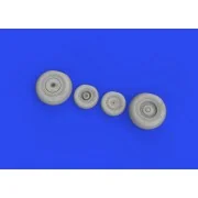 Mi-8MT wheels 1/48 TRUMPETER - Eduard Accessories 648868