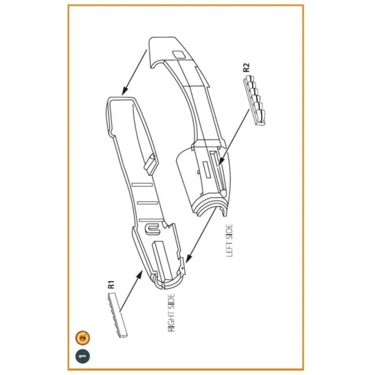 Arado Ar-240 exhausts for REVELL kit, 1/72 - Clear Prop Accessories...