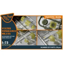 Vultee Vengeance Mk.I/IA painting mask for Dora Wings kit, 1/72 - C...