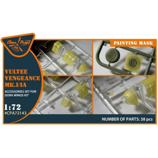 Vultee Vengeance Mk.I/IA painting mask for Dora Wings kit, 1/72 - C...