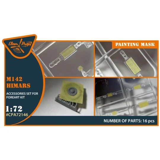 M142 Himars painting mask for Foreart kits, 1/72 - Clear Prop Acces...