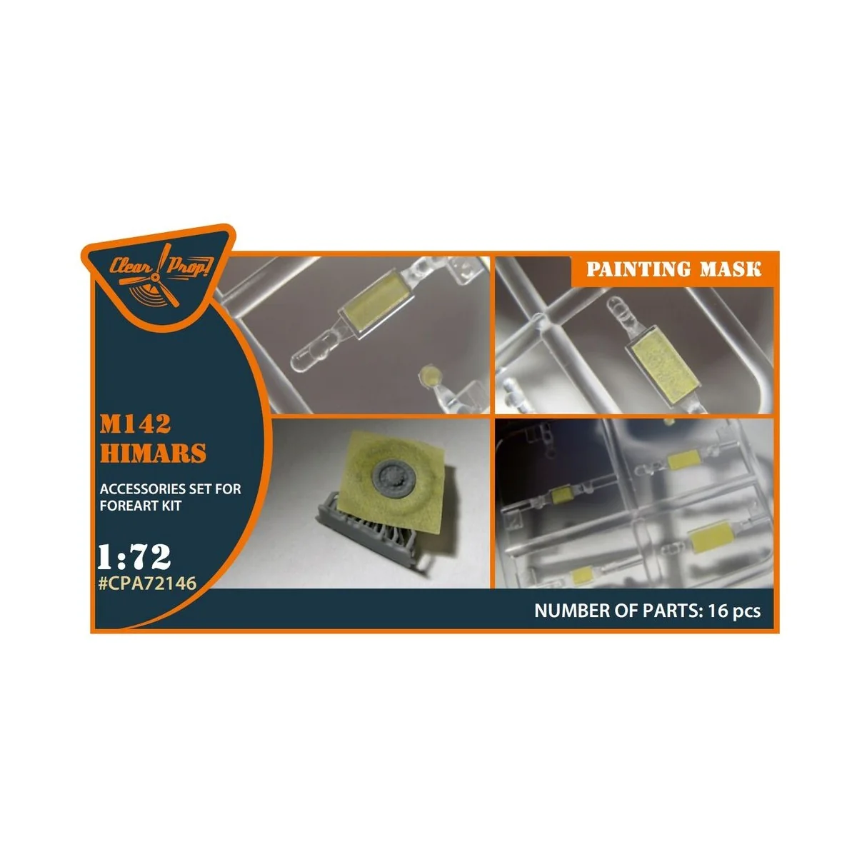 M142 Himars painting mask for Foreart kits, 1/72 - Clear Prop Acces...