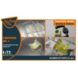 Chinook HC.1 double-sided painting mask for Airfix kit, 1/72 - Clea...