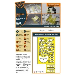 Chinook HC.1 double-sided painting mask for Airfix kit, 1/72 - Clea... 2