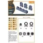 F-86A wheel set type 2 for CP kits, 1/72 - Clear Prop Accessories C...