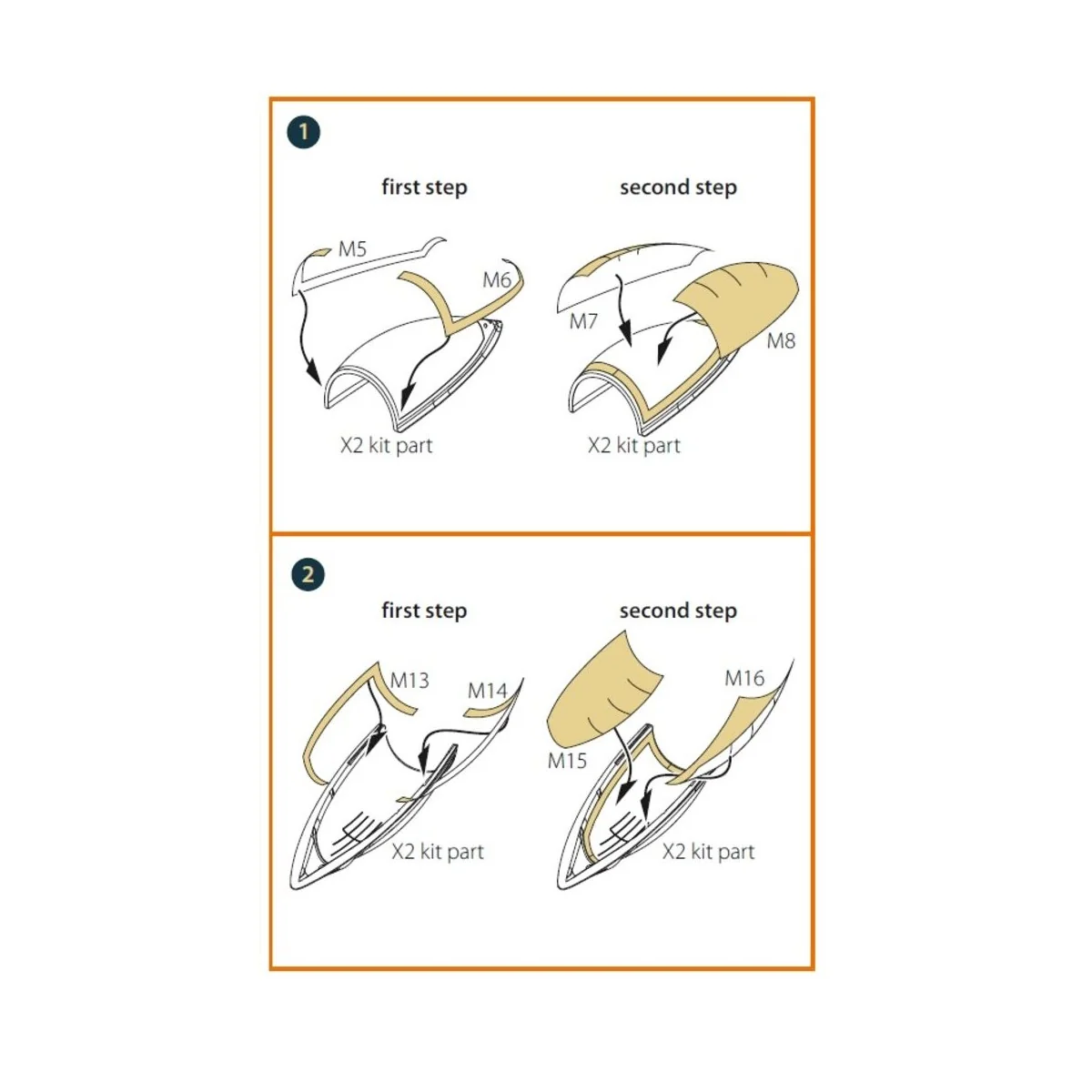 F-86A double-sided painting mask for CP kits, 1/72 - Clear Prop Acc...
