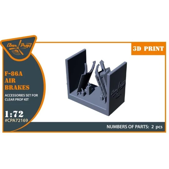 F-86A air brakes for CP kits, 1/72 - Clear Prop Accessories CPA72169