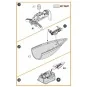 F-86A Closed canopy frame detailing set for CP kits, 1/72 - Clear P...