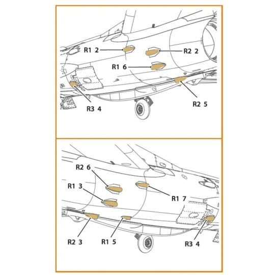 MiG-19P/PM Air intake for CP kits, 1/72 - Clear Prop Accessories CP...