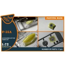 F-35A painting mask for Tamiya kit, 1/72 - Clear Prop Accessories C...