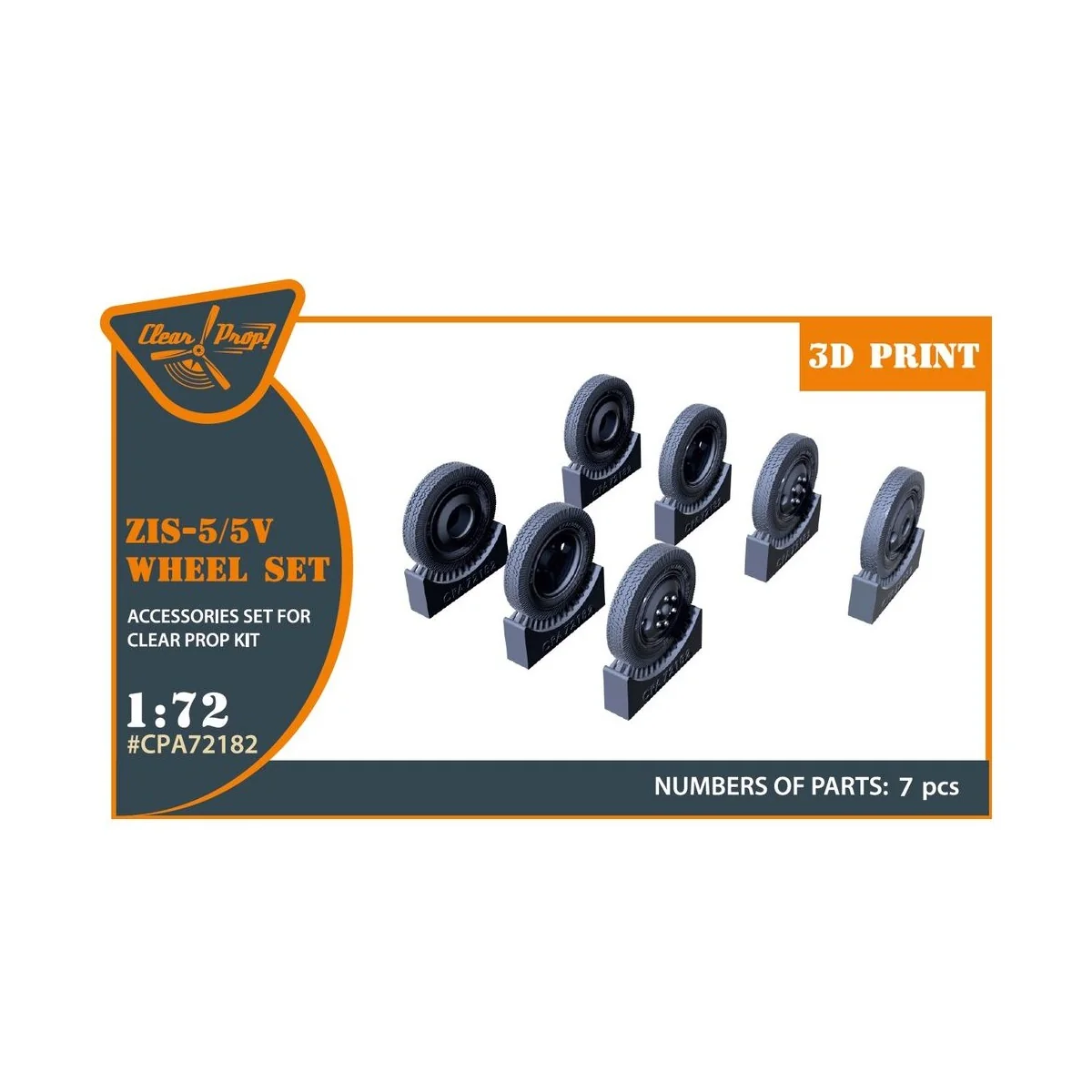 ZiS-5/5V wheel set, 1/72 - Clear Prop Accessories CPA72182