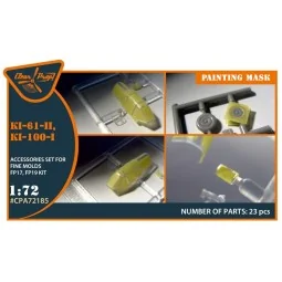 Ki-61-II, Ki-100-I painting mask for Finemolds FP17, FP19 kits, 1/7...
