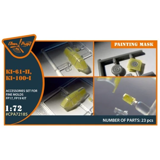 Ki-61-II, Ki-100-I painting mask for Finemolds FP17, FP19 kits, 1/7...