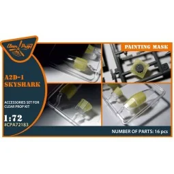 A2D-1 Skyshark painting mask for CP kits, 1/72 - Clear Prop Accesso...
