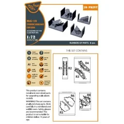 MiG-19 undercarriage covers for CP kits, 1/72 - Clear Prop Accessor... 2