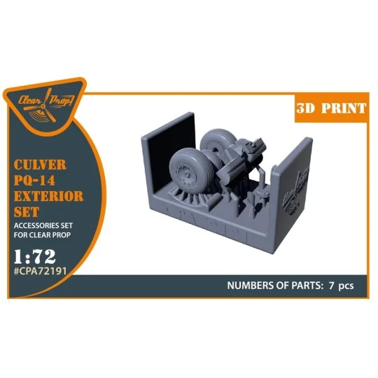 Culver PQ-14 Exterior set for CP kits, 1/72 - Clear Prop Accessorie...