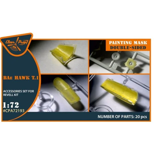 Bat HAWK T.1 double-sided painting mask for REVELL kit, 1/72 - Clea...