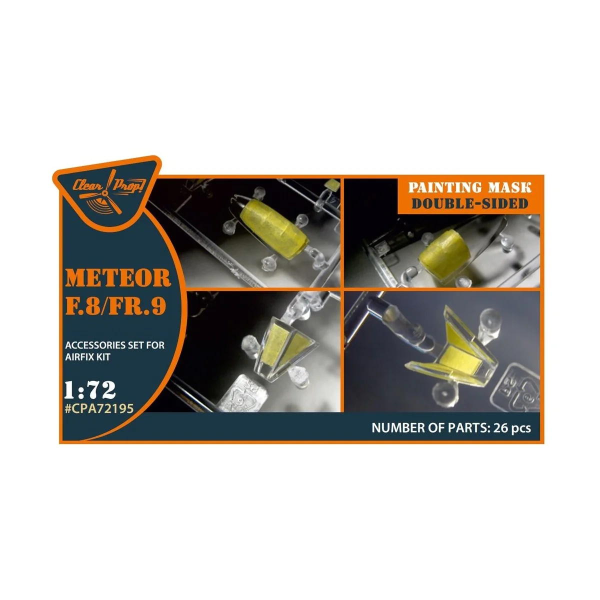 Meteor F.8/FR.9 double-sided painting mask for Airfix kit, 1/72 - C...