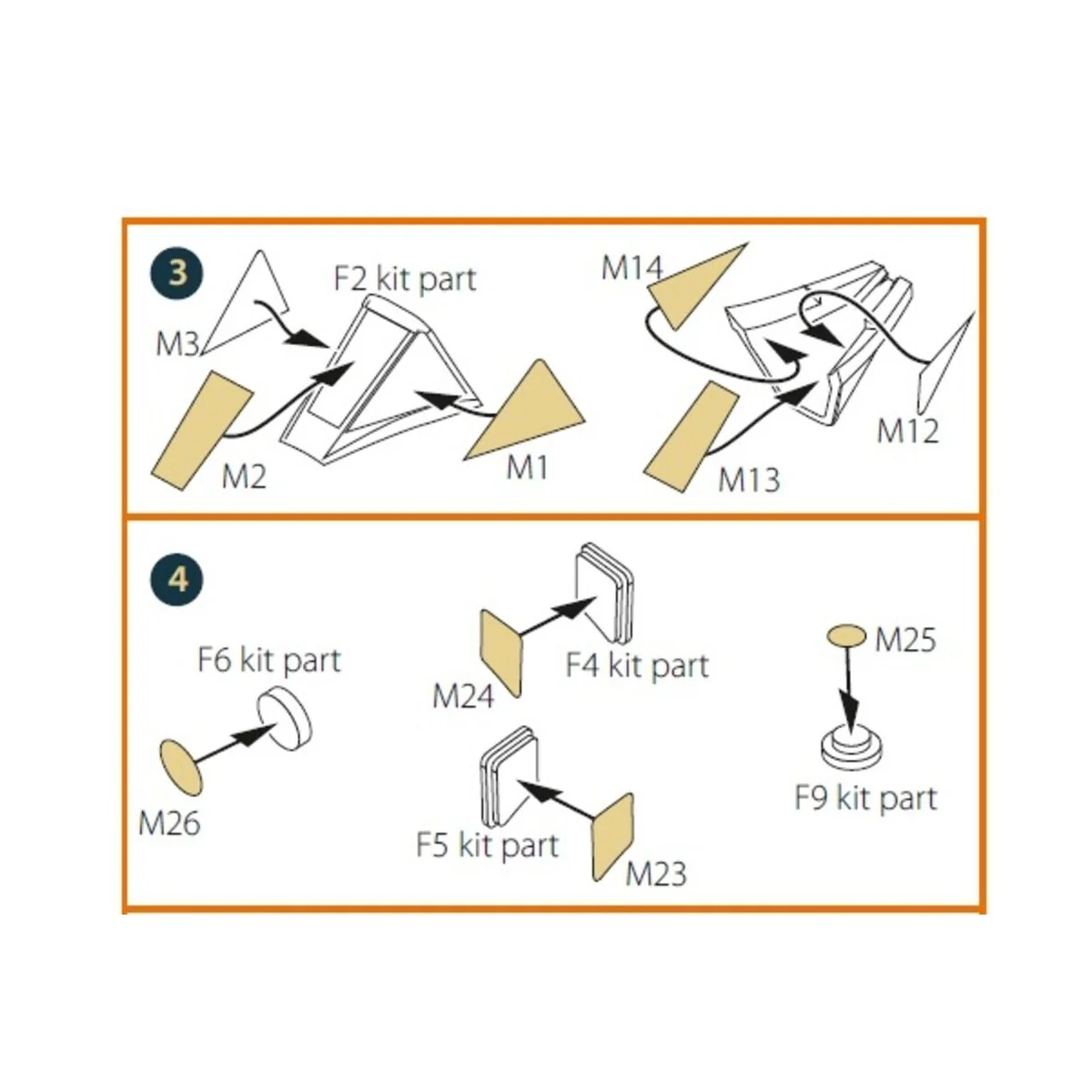 Meteor F.8/FR.9 double-sided painting mask for Airfix kit, 1/72 - C...