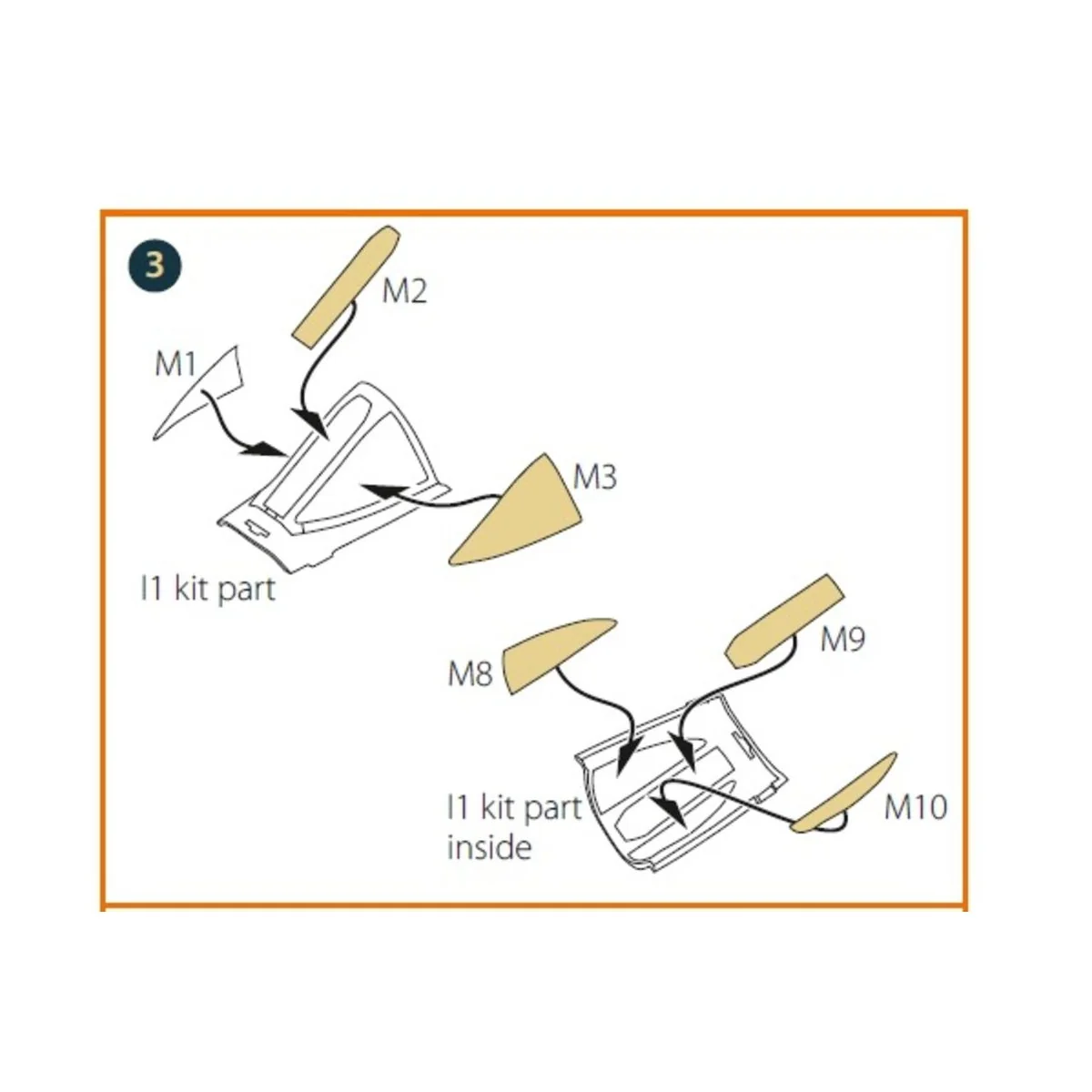 A-10 A/C double-sided painting mask for GWH kit, 1/72 - Clear Prop ...