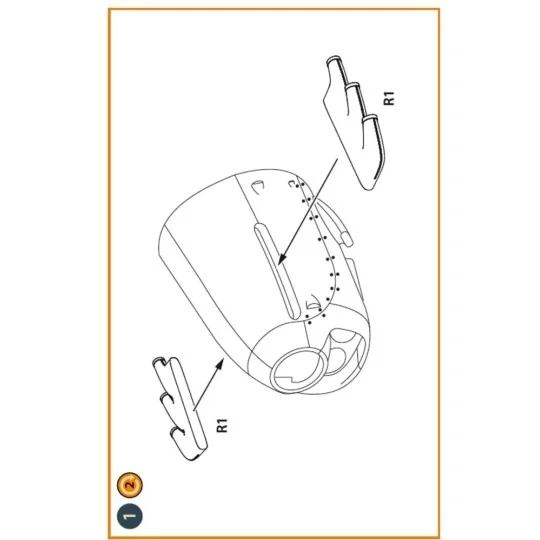 Welington Mk.II exhausts for Airfix kits, 1/72 - Clear Prop Accesso...