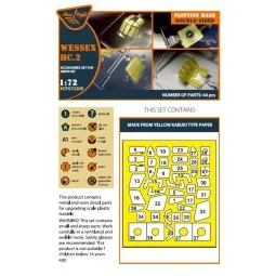 Wessex HC.2 double-sided painting mask for Airfix kit, 1/72 - Clear... 2