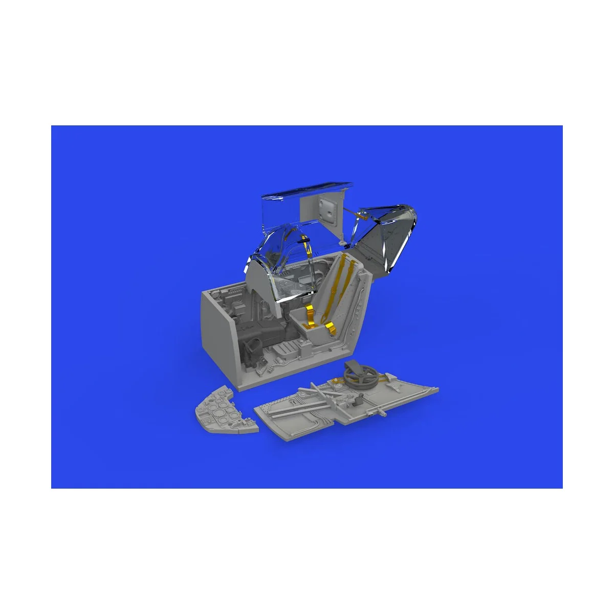 Bf 109F cockpit w/ early seat PRINT 1/48 EDUARD - Eduard Accessorie...