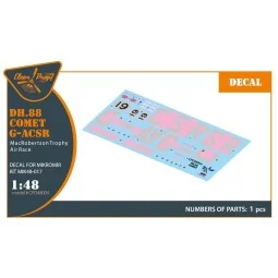 DH.88 Comet G-ACSR MacRobertson Trophy Air Race Decal for Mikromir ...