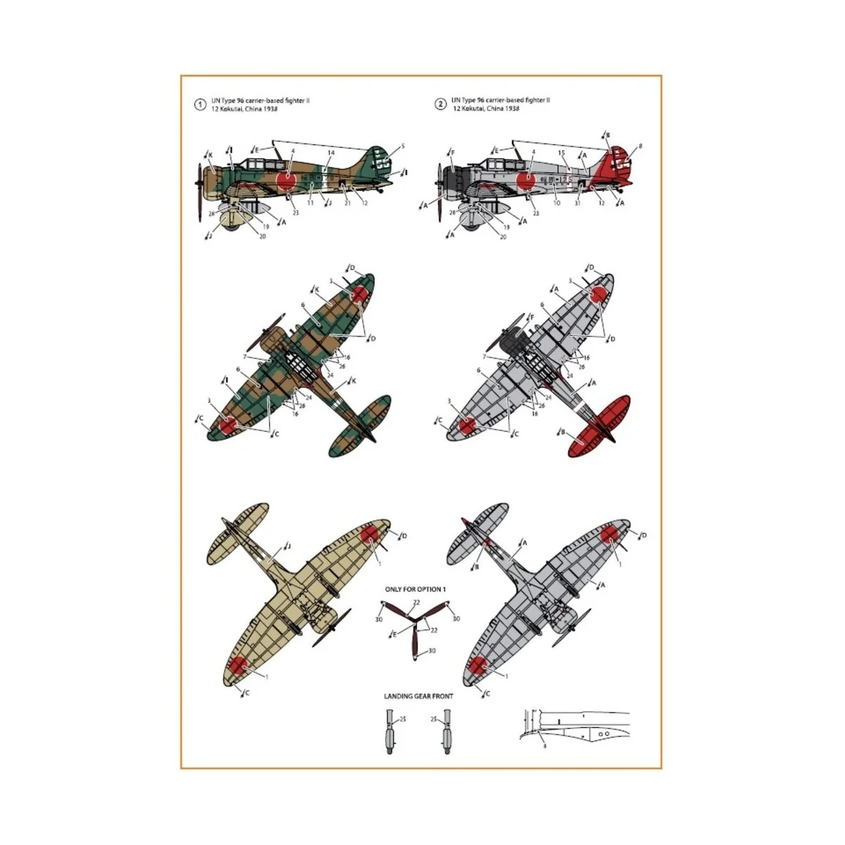 A5M2b Claude (early version) decal set for CP kit CP72006, 1/72 - C...