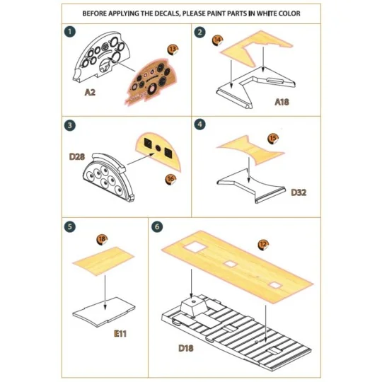 Airco DH.9a decal set for CP kits, 1/72 - Clear Prop Accessories CP...