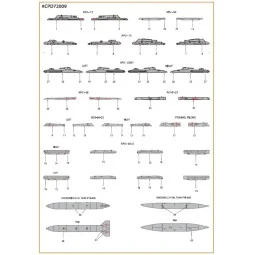 MiG-23ML, MLA, MLD, P, MLAE standard english stencils for CP kits a... 2