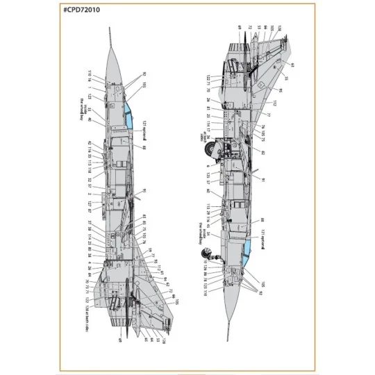 MiG-23ML, MLA standard stencils for grey paint schemes for CP kits ...