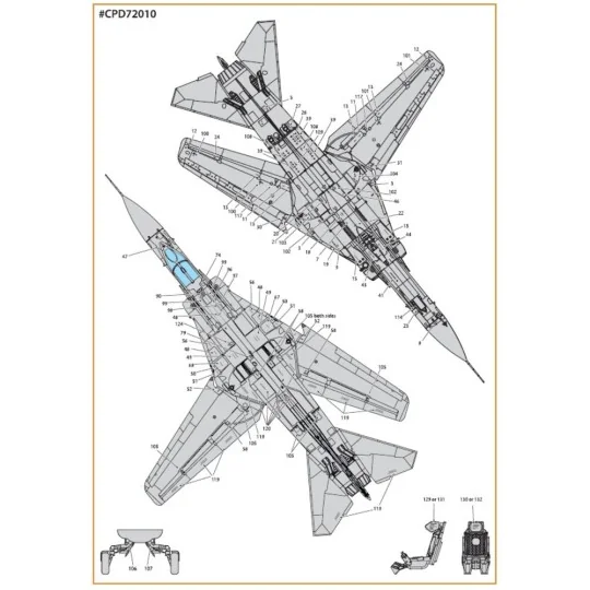 MiG-23ML, MLA standard stencils for grey paint schemes for CP kits ...
