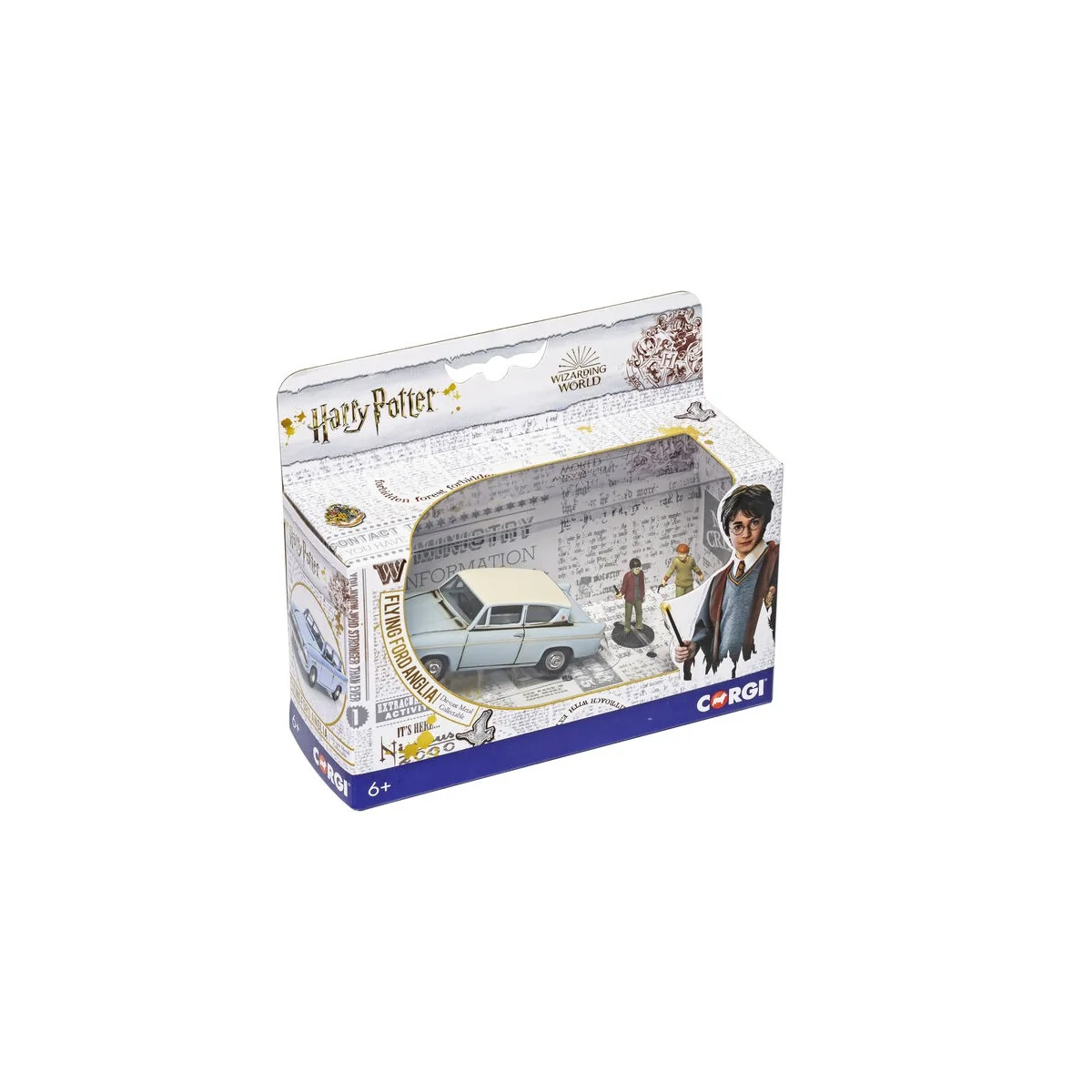 Harry Potter - Enchanted Ford Anglia w/Harry and Ron figures, 1/43 ...