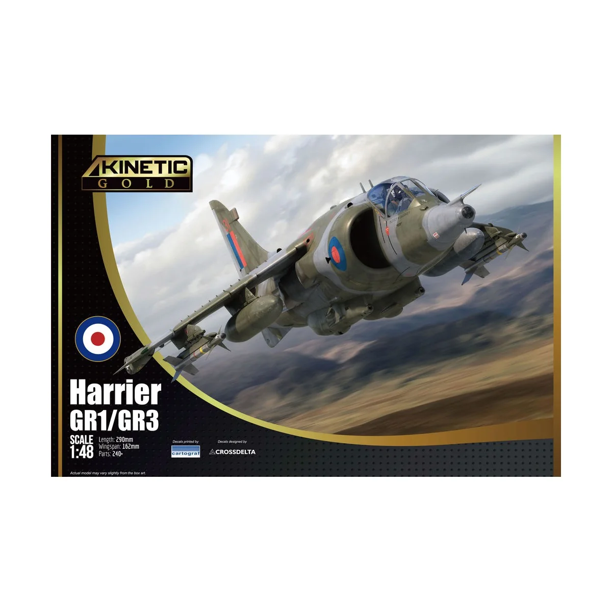 HARRIER GR1/GR3, 1/48 - KINETIC K48060