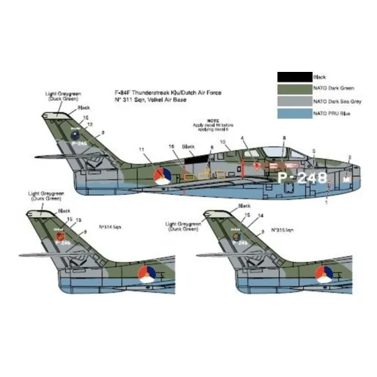 F-84F Thunderstreak, 1/48 - KINETIC K48068