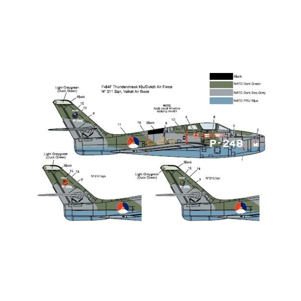F-84F Thunderstreak, 1/48 - KINETIC K48068