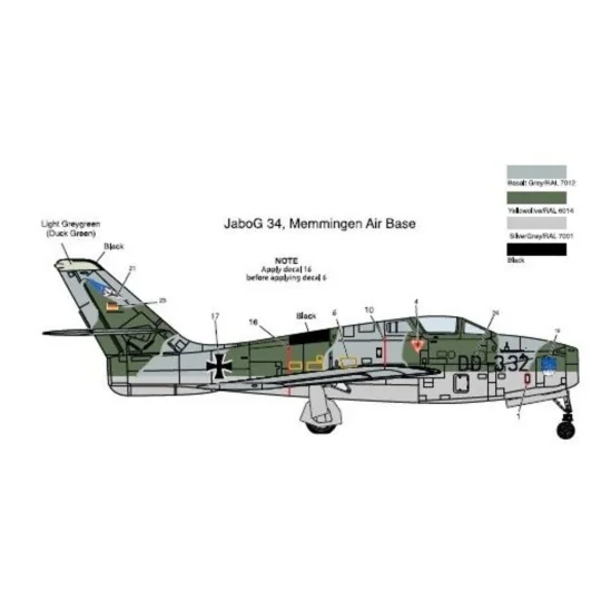 F-84F Thunderstreak, 1/48 - KINETIC K48068