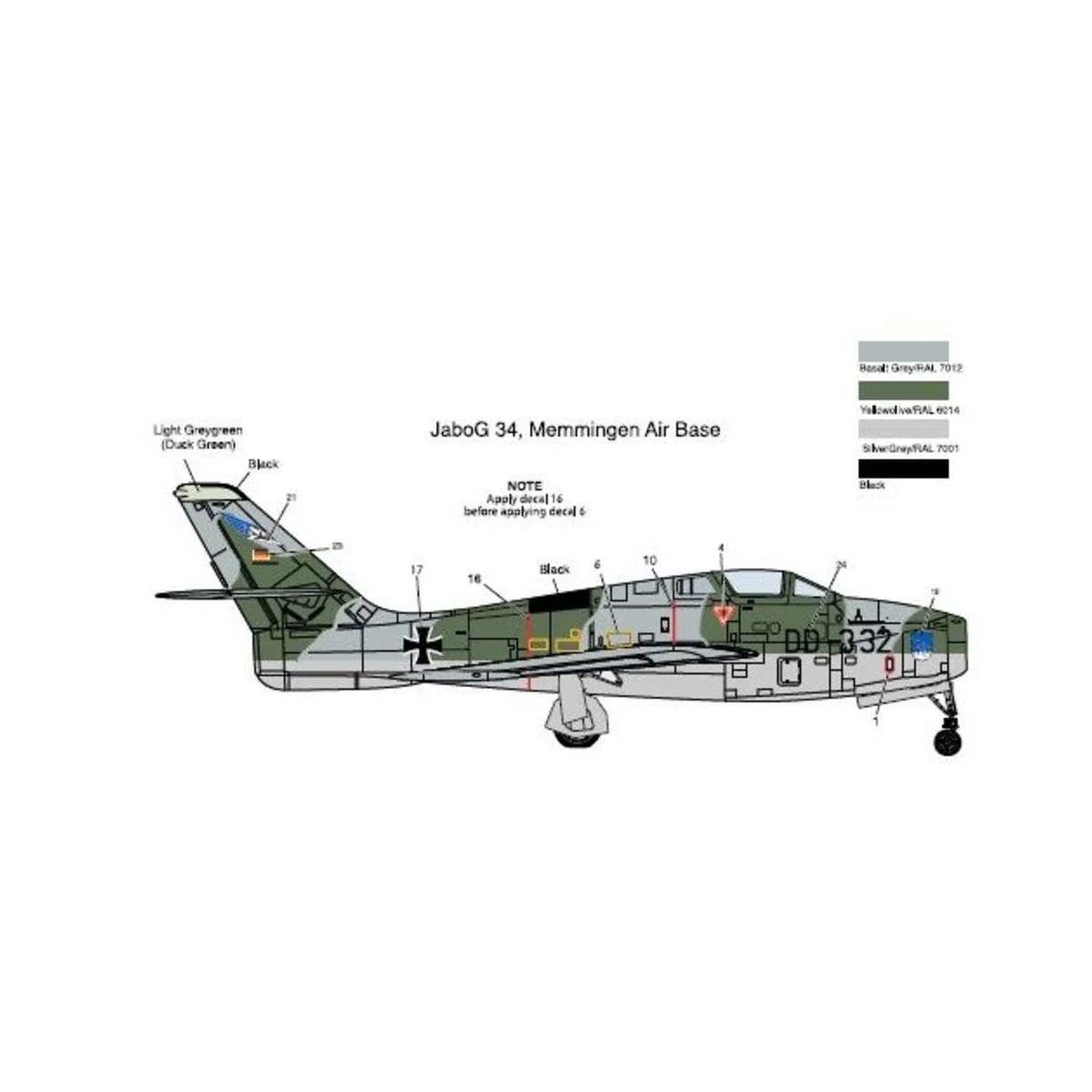 F-84F Thunderstreak, 1/48 - KINETIC K48068