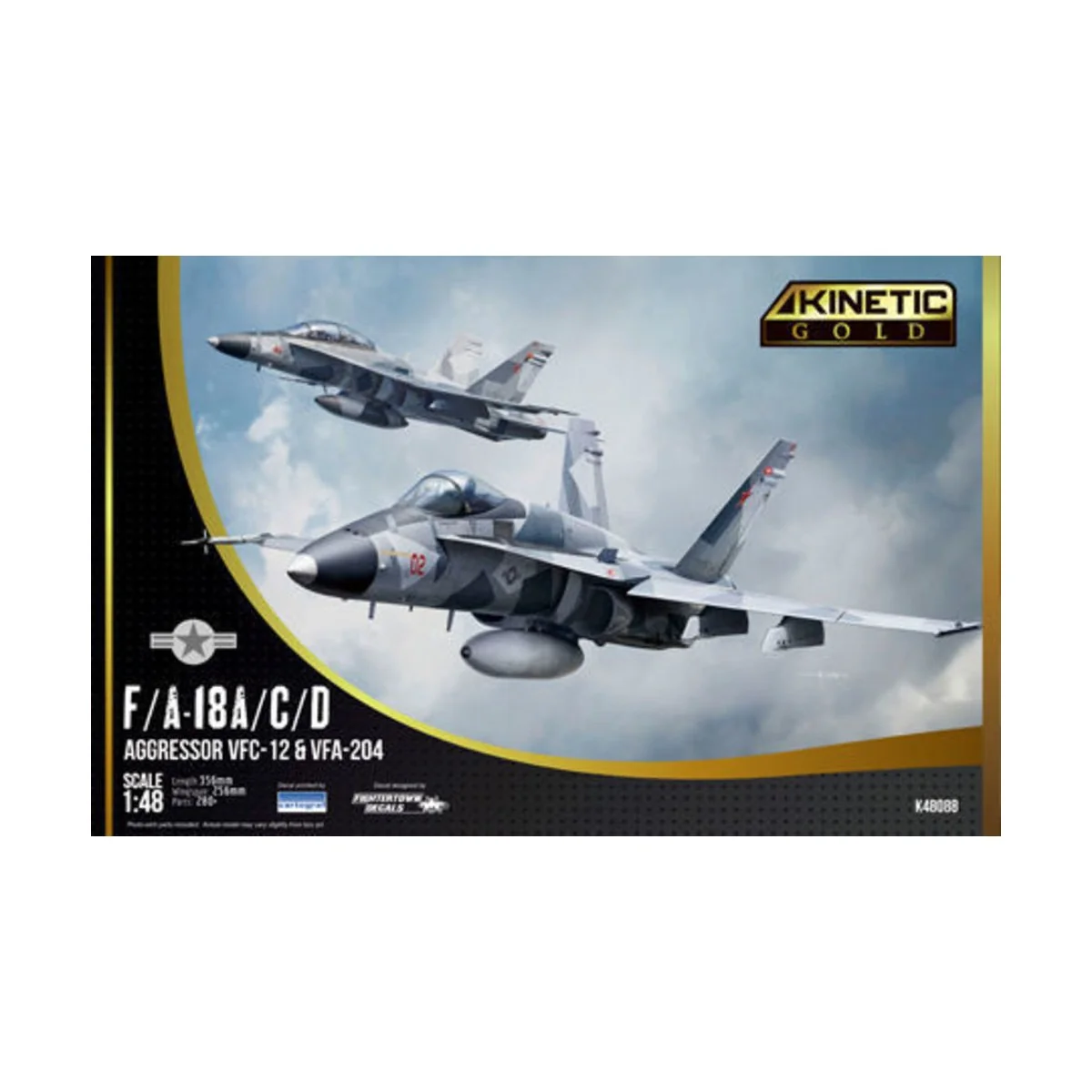 F/A-18A/D AGRESSOR, 1/48 - KINETIC K48088