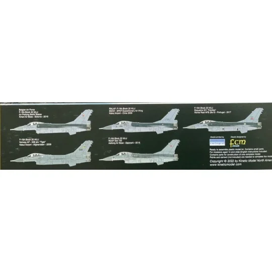 F-16A MLU Block 20 -Gold S, 1/48 - KINETIC K48100