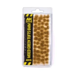 Mixed Green Tufts 6mm - AK Interactive AK8119