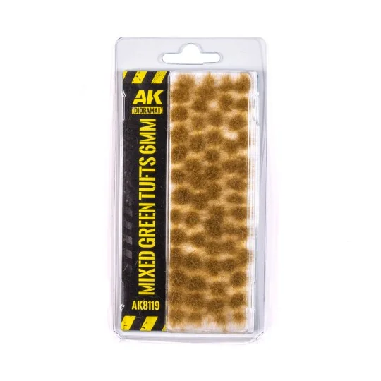 Mixed Green Tufts 6mm - AK Interactive AK8119