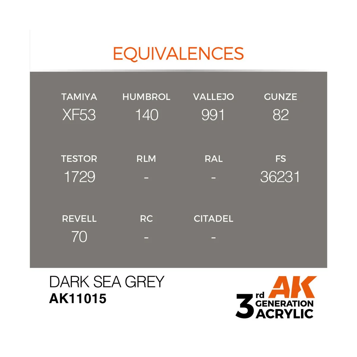 Dark Sea Grey 17ml - AK Interactive AK11015