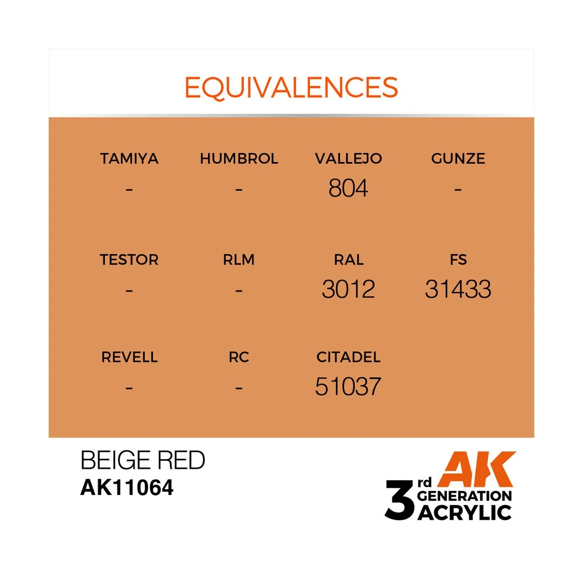 Beige Red 17ml - AK Interactive AK11064